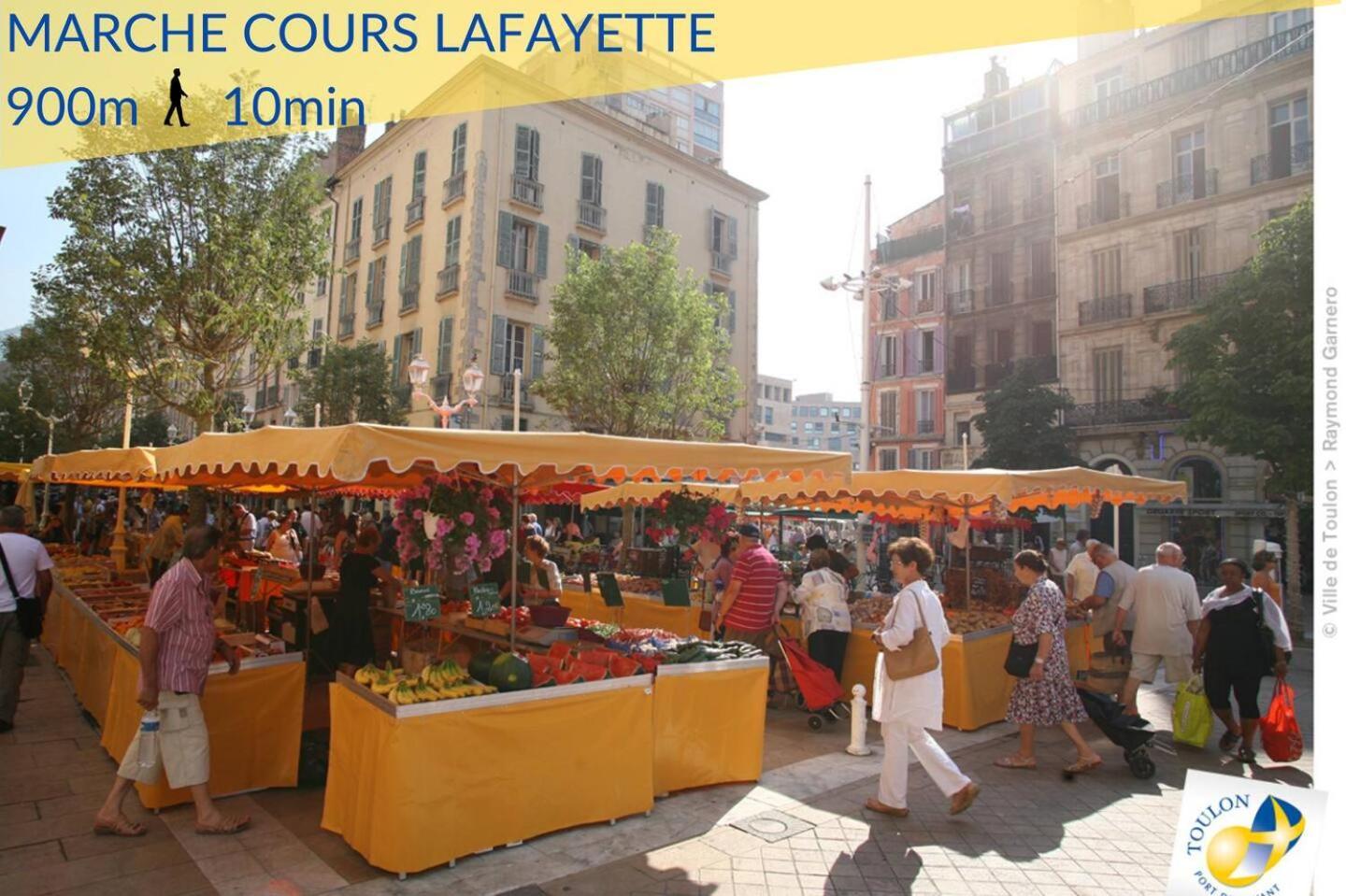 #3 Toulon Centre, Balcon, Lumineux, Stationnement Facile, Tout Confort מראה חיצוני תמונה